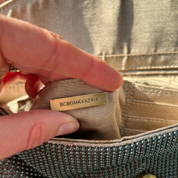 BCBGMAZRIA, metal chain clutch purse - Picture 7 of 11